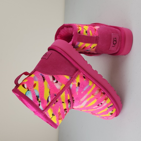 Ugg Women's Classic Mini Tiger Flower Boots - Picture 2 of 7